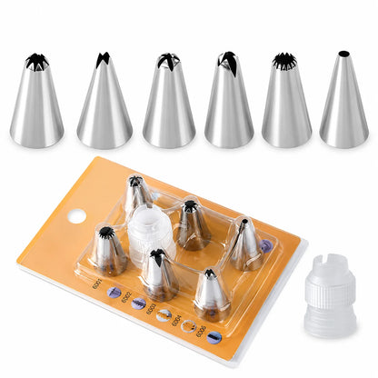 Stainless Steel Piping Nozzles Set Cake Decorating Tips Cream Icing Frosting Baking Tools For Cupcakes Cookies Kitchen Accessory